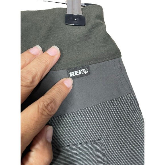 REI COOP Pants Women 8 Green Screen line Technical Nylon Stretch Hiking Climbing - Picture 8 of 16